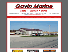 Tablet Screenshot of gavinmarine.com